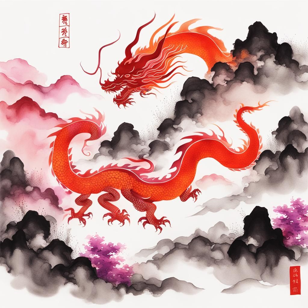 Lesbian Pride Dragon