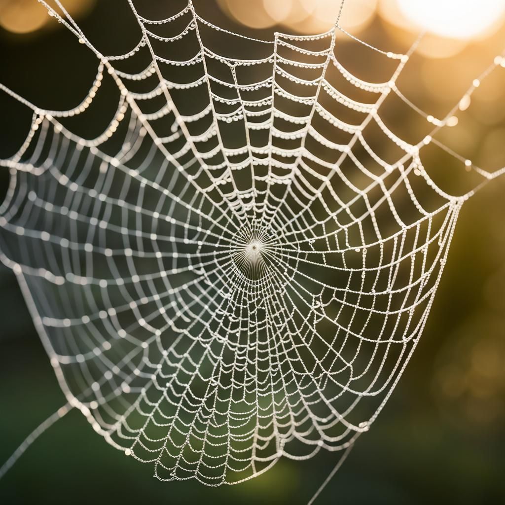 Silk Lace Spider Web: Professional Photography