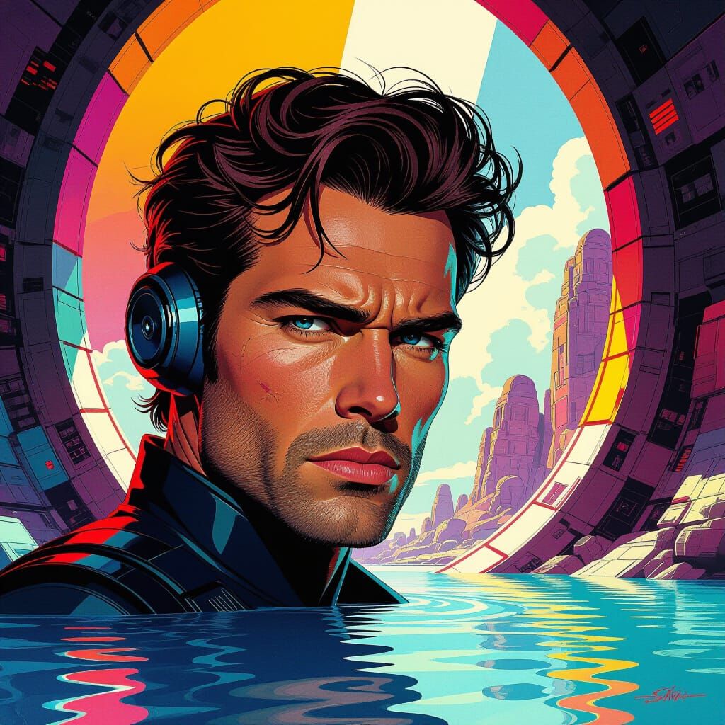 Dramatic Hideout Concept Art with Vibrant Colors