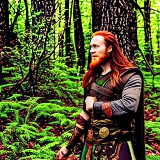 Loki Laufeyjarson, Norse Viking in Dark Forest