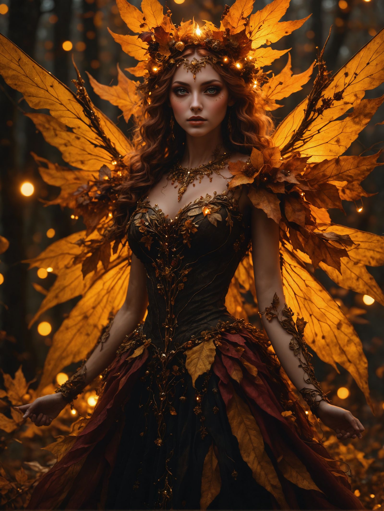 Ethereal Fairy Queen of Autumnal Nature