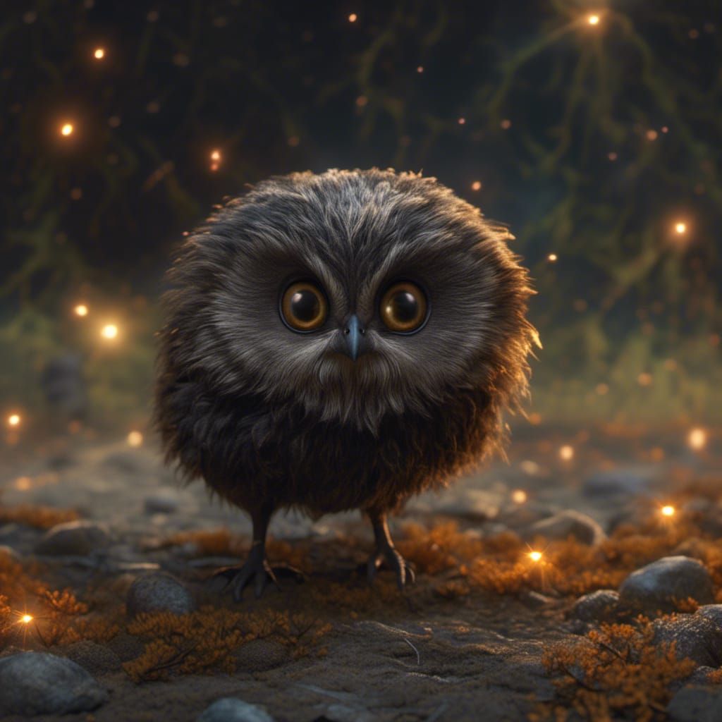 Pixar-Style Anthropomorphic Carrot with Starry Background