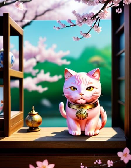 Lucky Cat! Maneki-neko!