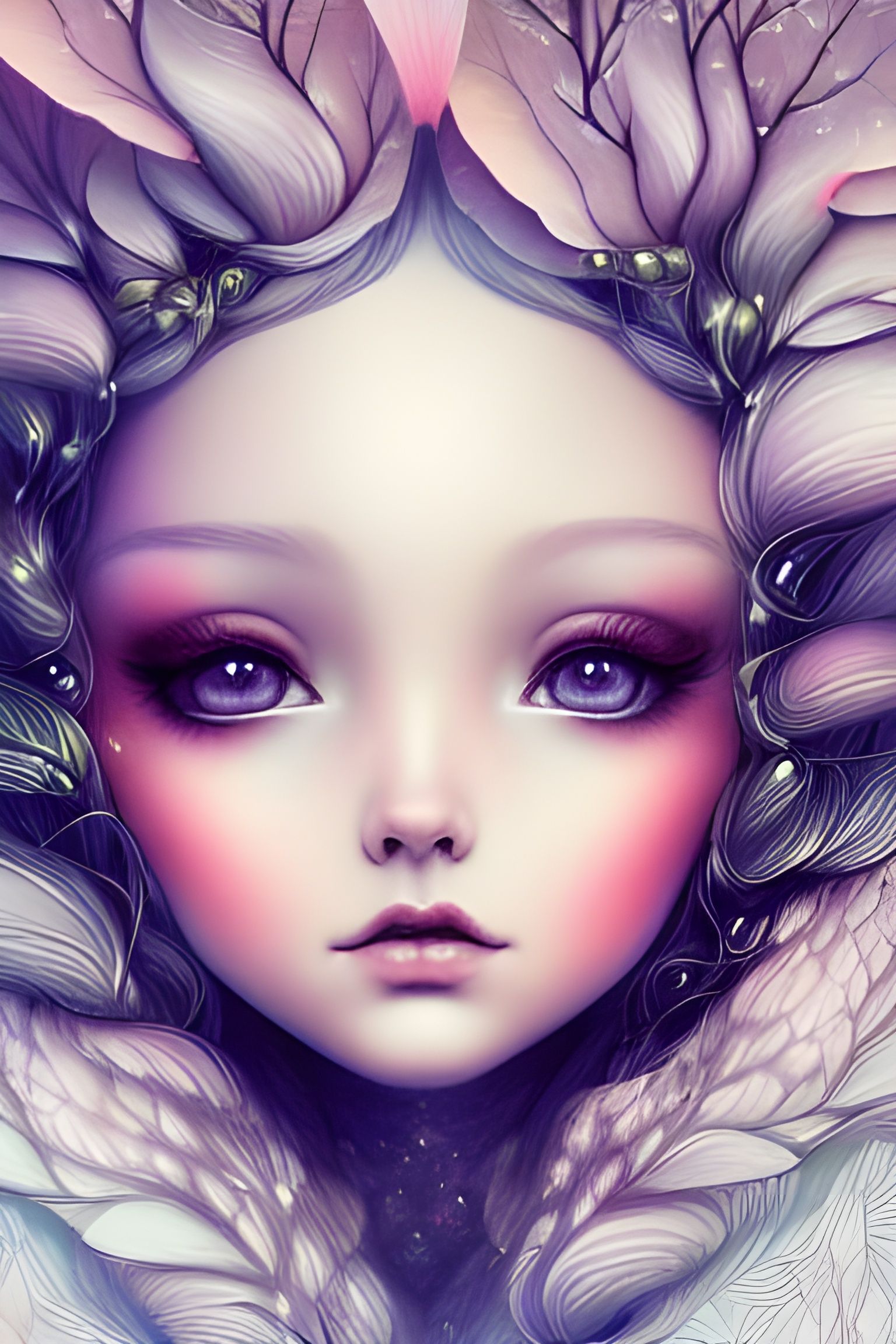 Winter Beauty: Hyperdetailed Fantasy Portrait