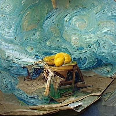 Oil Painting Landscape in Van Gogh Style