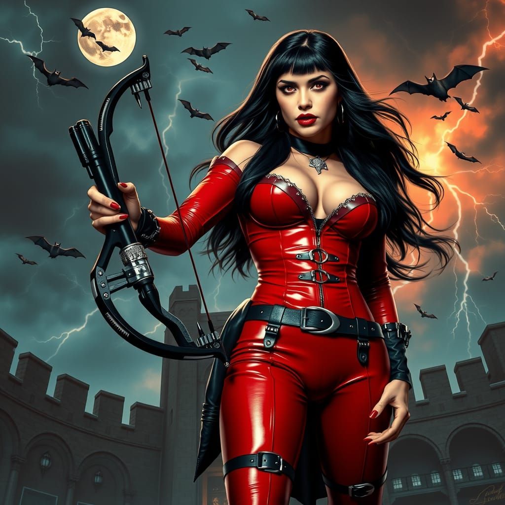 Vampirella: Vampire Huntress in Gothic Setting