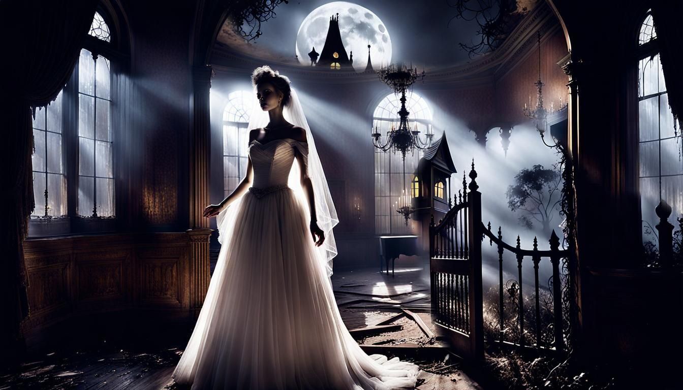 Haunted House in Stephen Gammell Style