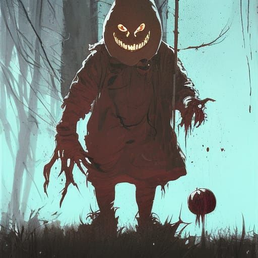 Terrifying Treat: Horror Speedpaint in Detailed Style