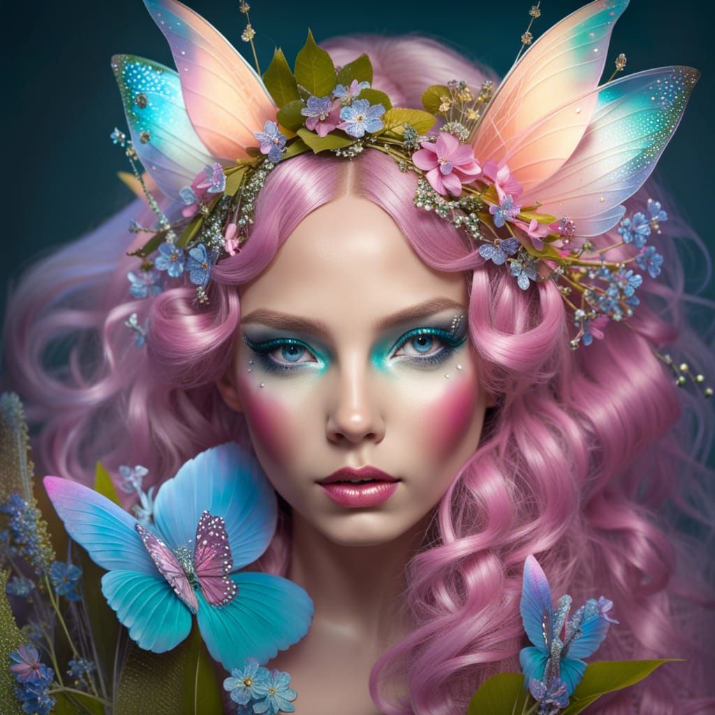 Glitterpunk Fairy Spring in HD Studio Photo