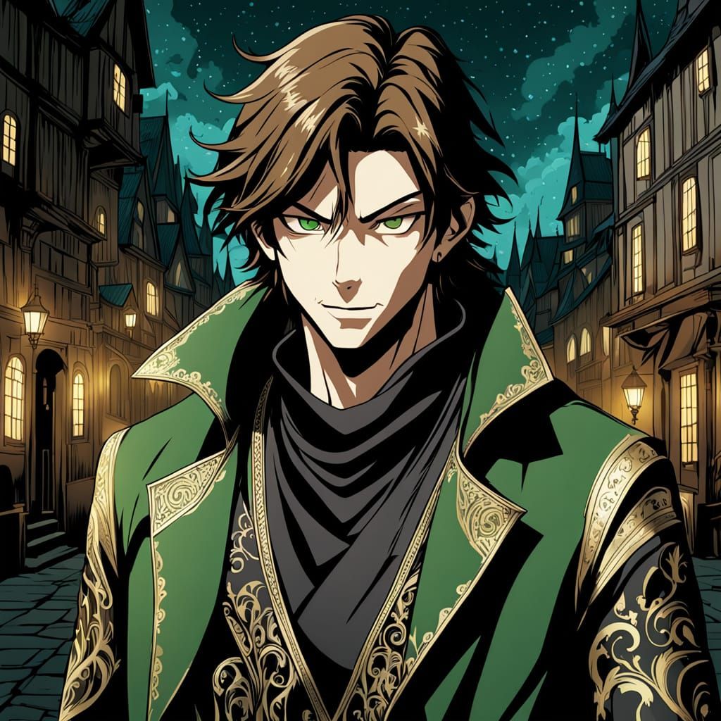 Anime-Inspired Thief with Charisma and Mischief