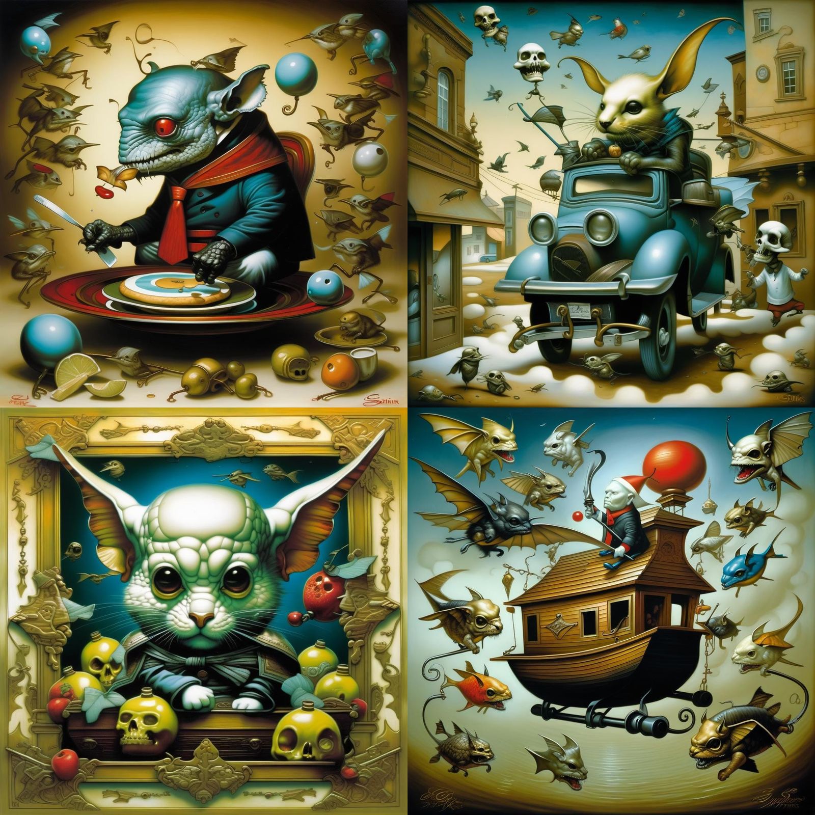 Surrealist Pop Art Painting