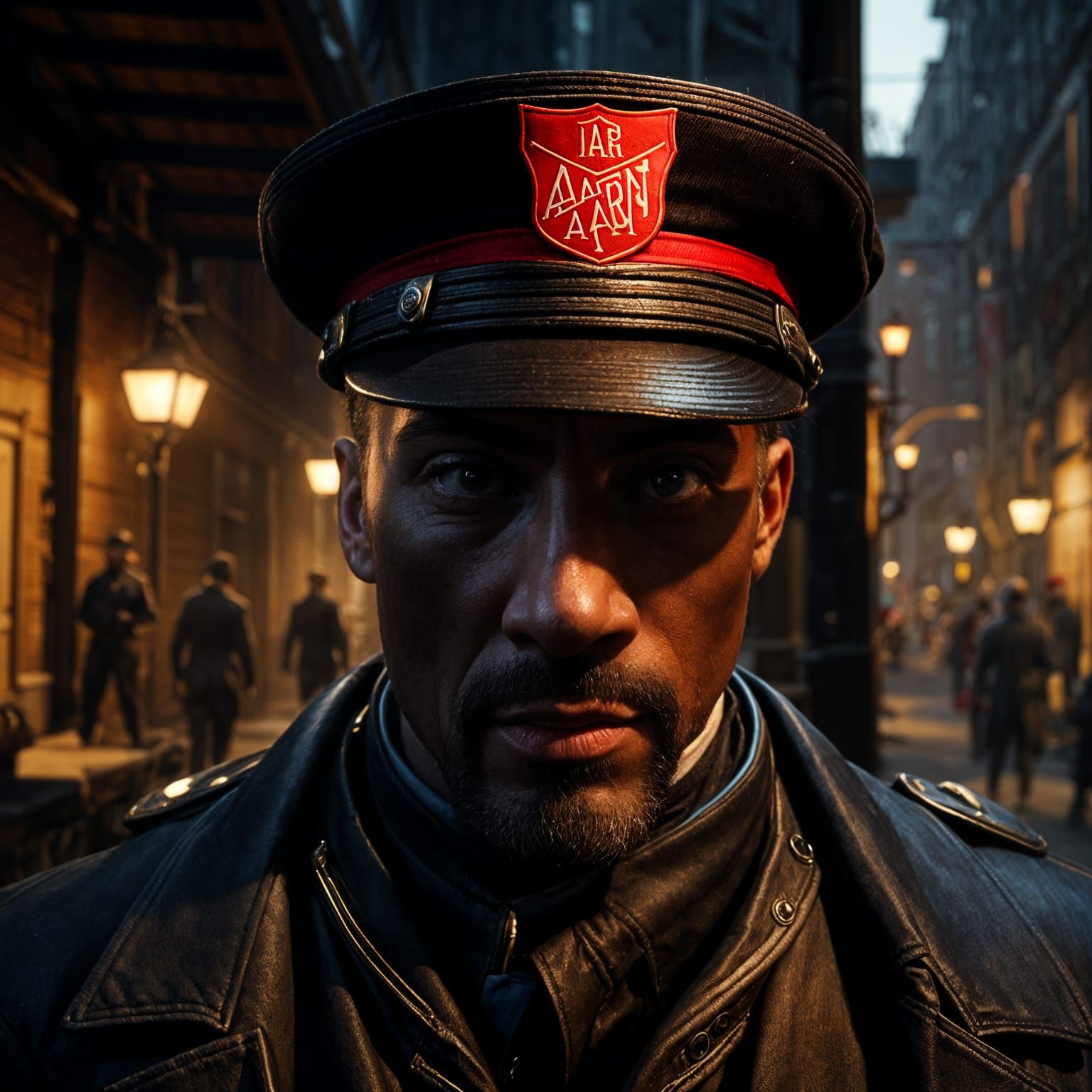 Man in Salvation Army Hat Portrait