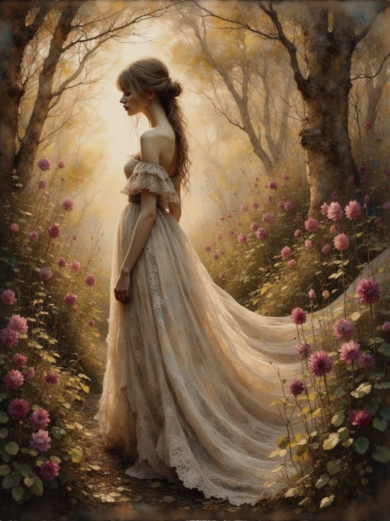 Taylor Swift in Elegant Oil Painting Style