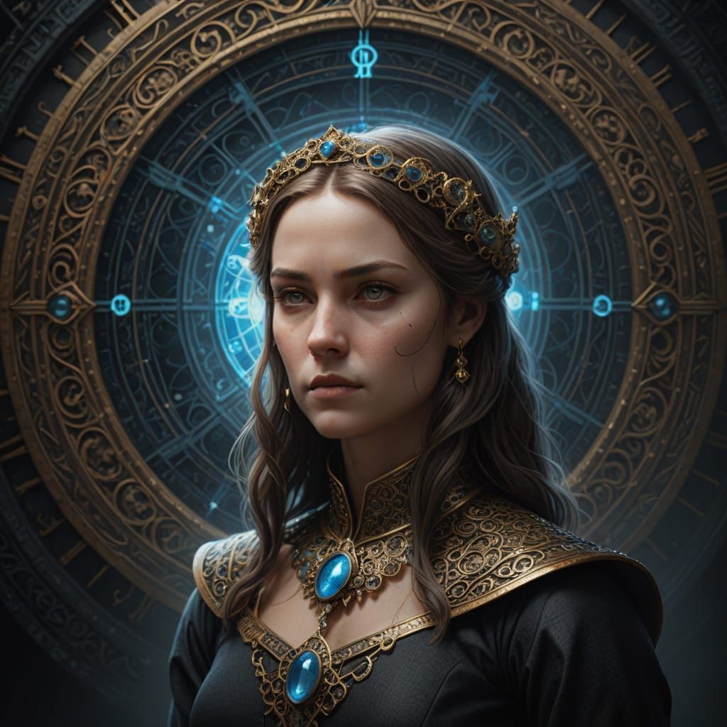 Ethereal Woman Awaiting in Coherent Simulation