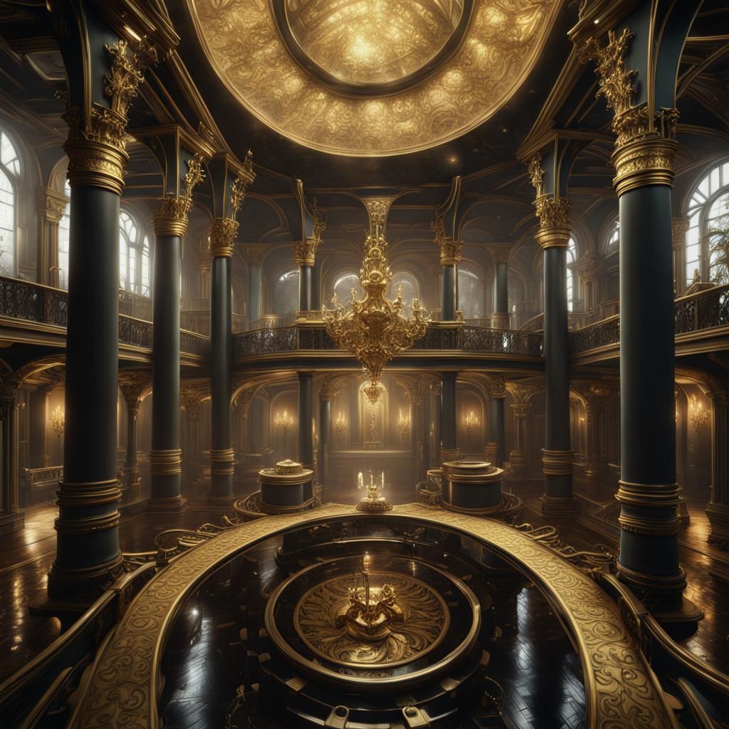 Delirium Atrium, classy gold and black.