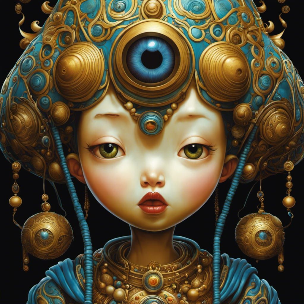 Surreal Character Design Inspired by Visionary Art