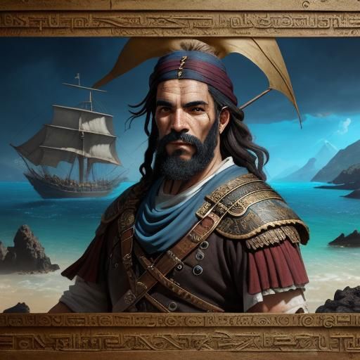 Dolopians: Ancient Greek Pirates Portrait in Detailed Painti...