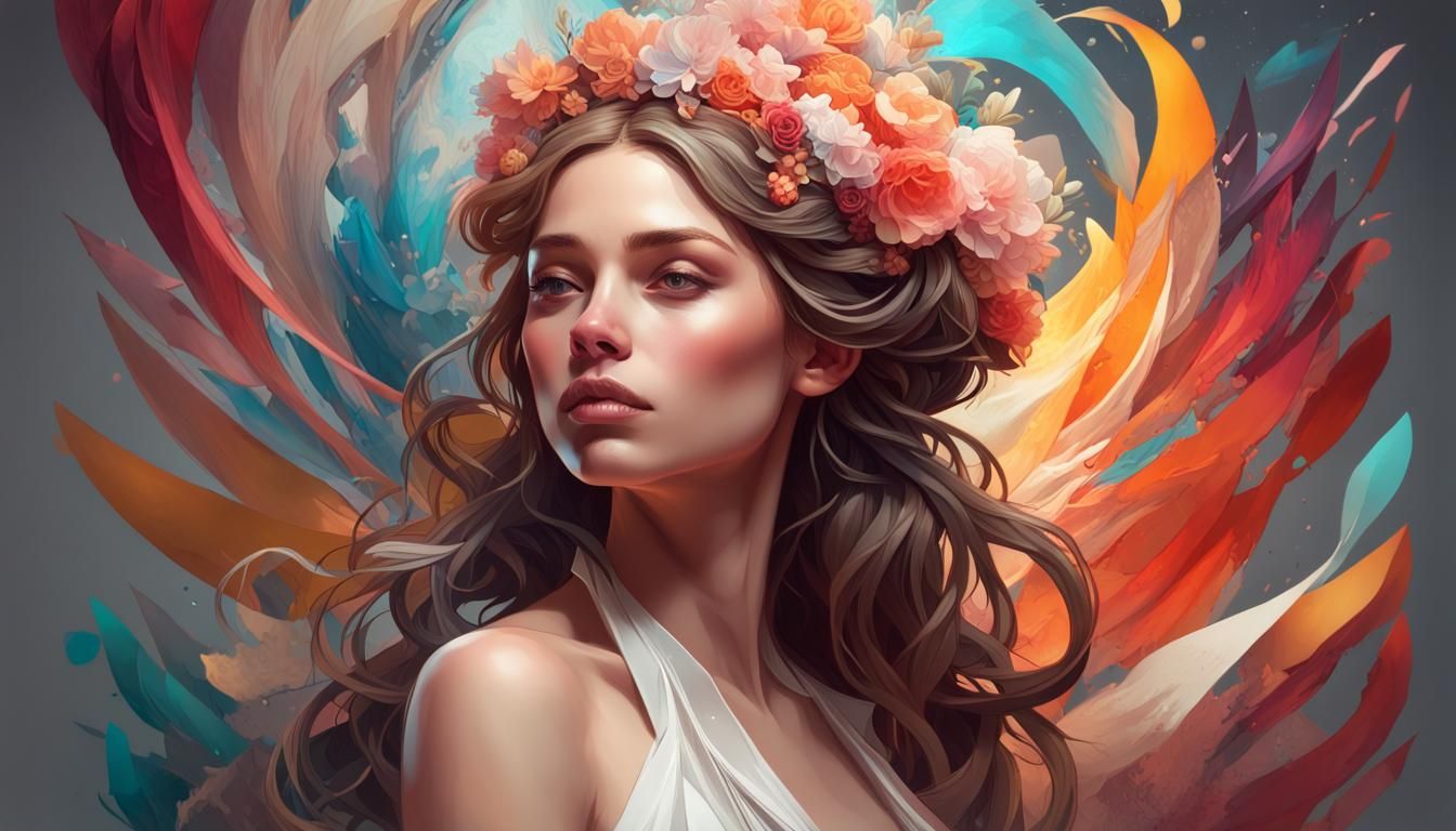 Abstract Wedding Ceremony in Hyperdetailed 3D