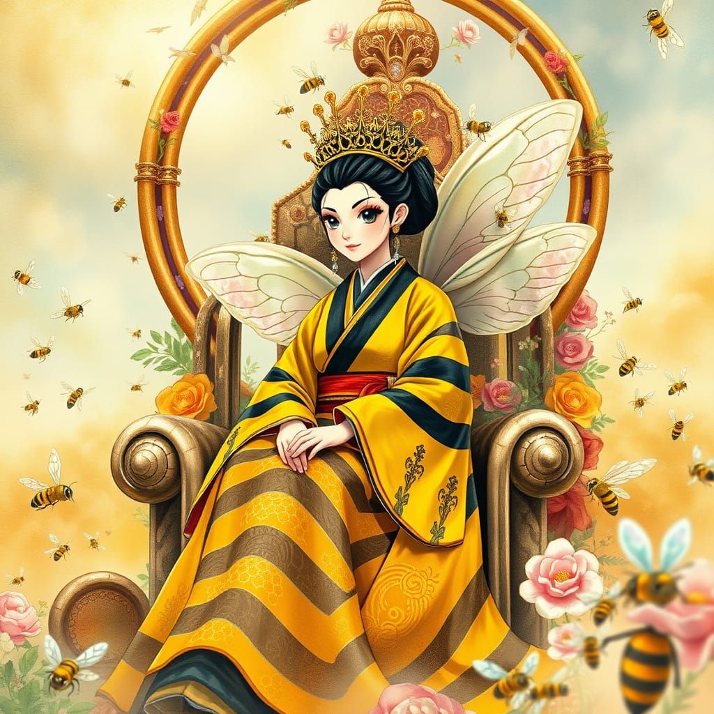 Regal Queen Bee in Anime Style