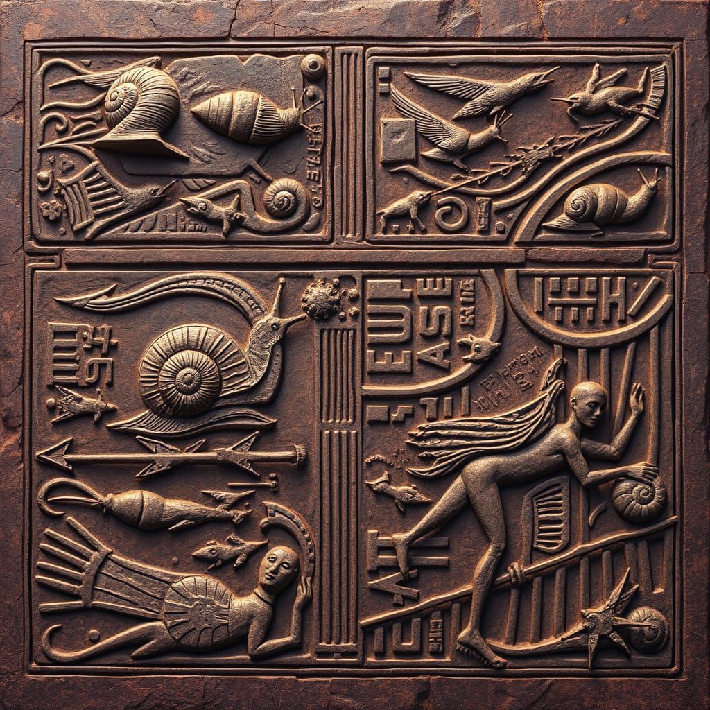 Mysterious Martian Hieroglyphics in Ancient Stone