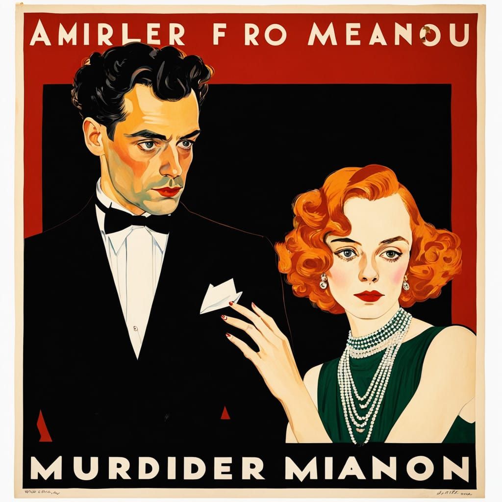 Sophisticated Couple in a Gilded Mansion, Hints of Deception