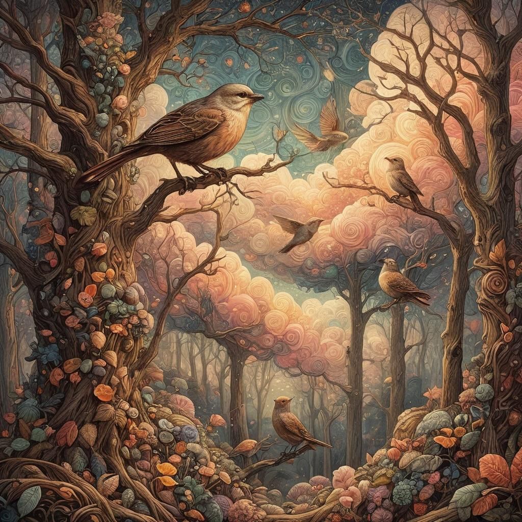 Abstract Dreamscape Generated by AI