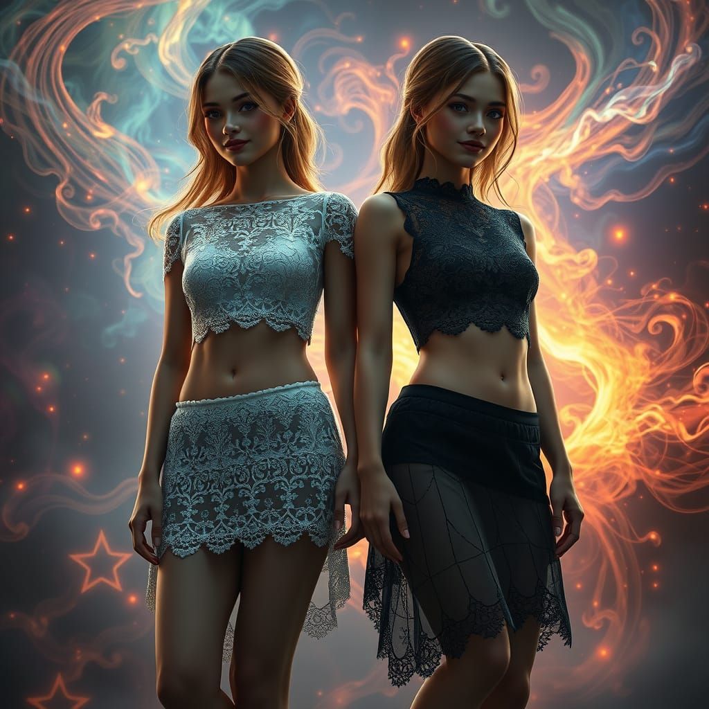 Twin Goddesses in Enchanted Realms