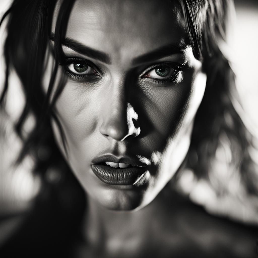 Megan Fox as Femme Fatale Portrait Photography