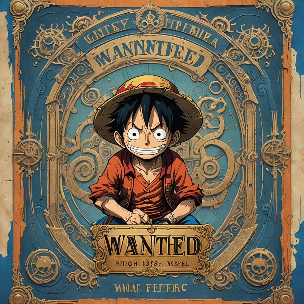Monkey D Luffy Wanted Poster: Fantasy Concept Art