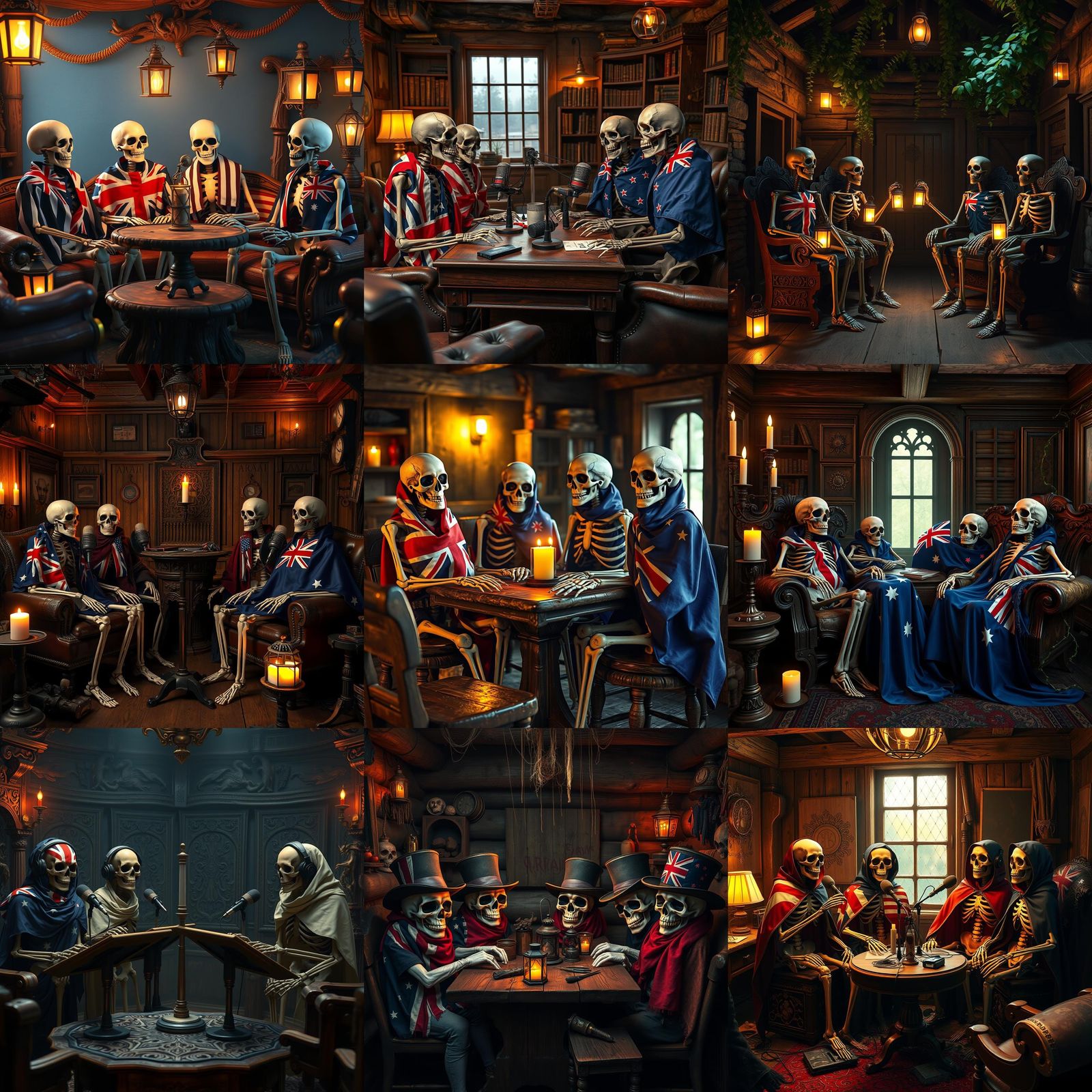 Skeletons Podcast: Flags of the UK, USA, and Australia