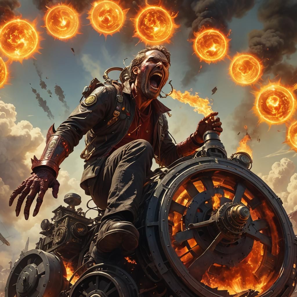 Time Traveler's Agony: Science Fantasy Concept Art