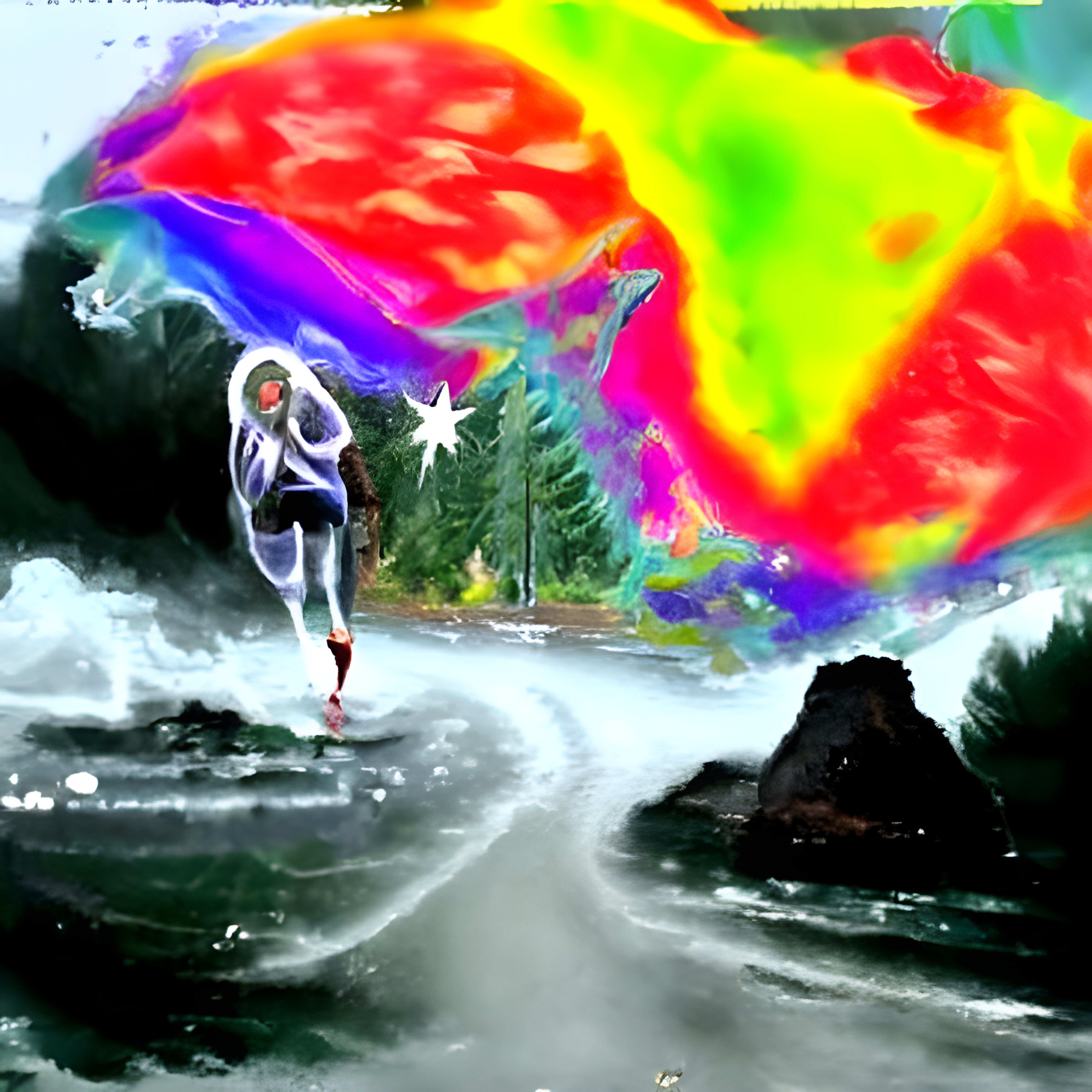 Cosmic Rainforest: Fear and Joy in Mixed Media