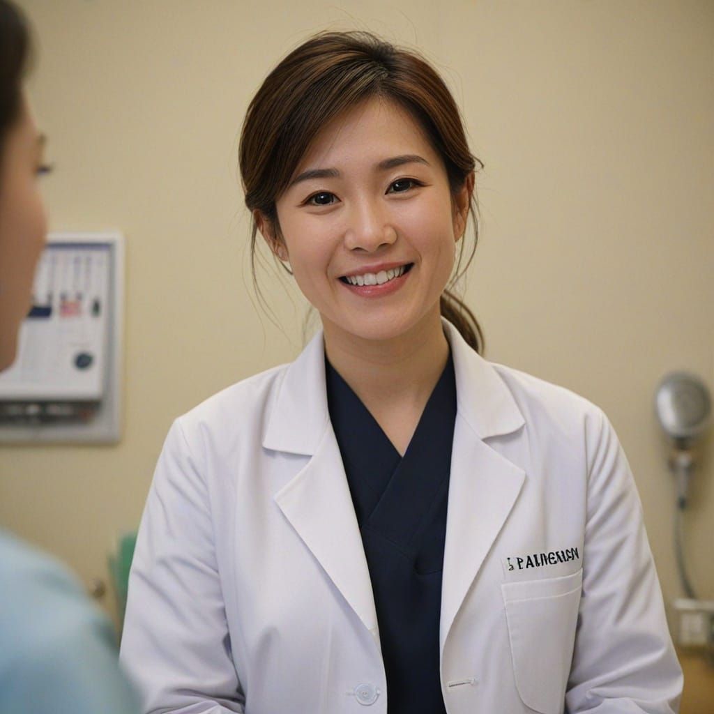 Japanese Doctor Portrait in Soft Natural Light