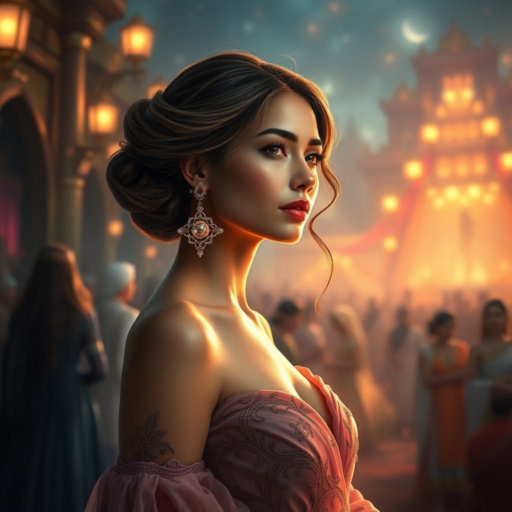 Enchanting Elegance Captured in Whimsical Fantasy Art