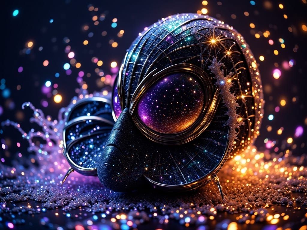 Spiderman in Wet Suit with Glittery Blacklight Echoes