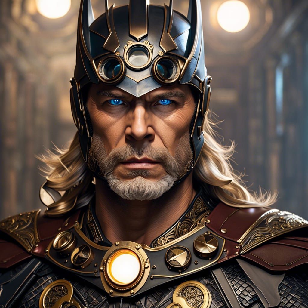 Bat-Super-Thor steampunk