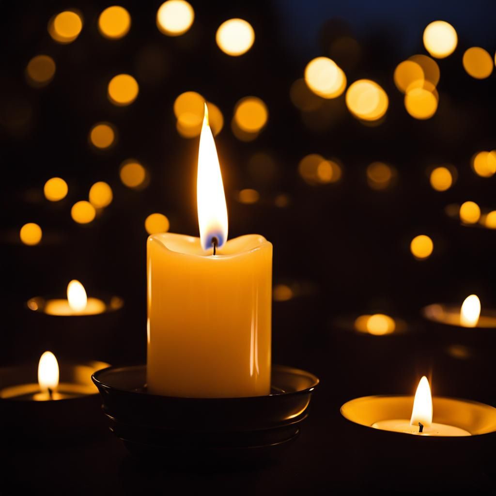 AI Generates Candlelight Image