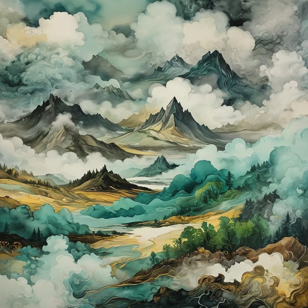 Ethereal Landscapes Created from Mist and Ether