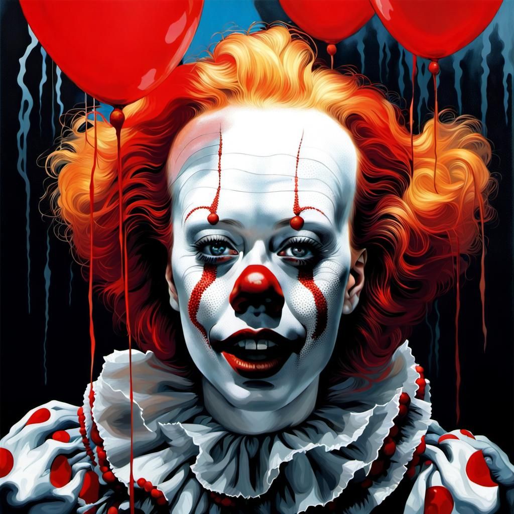 Surreal Portrait: Blending Celebrity and Horror