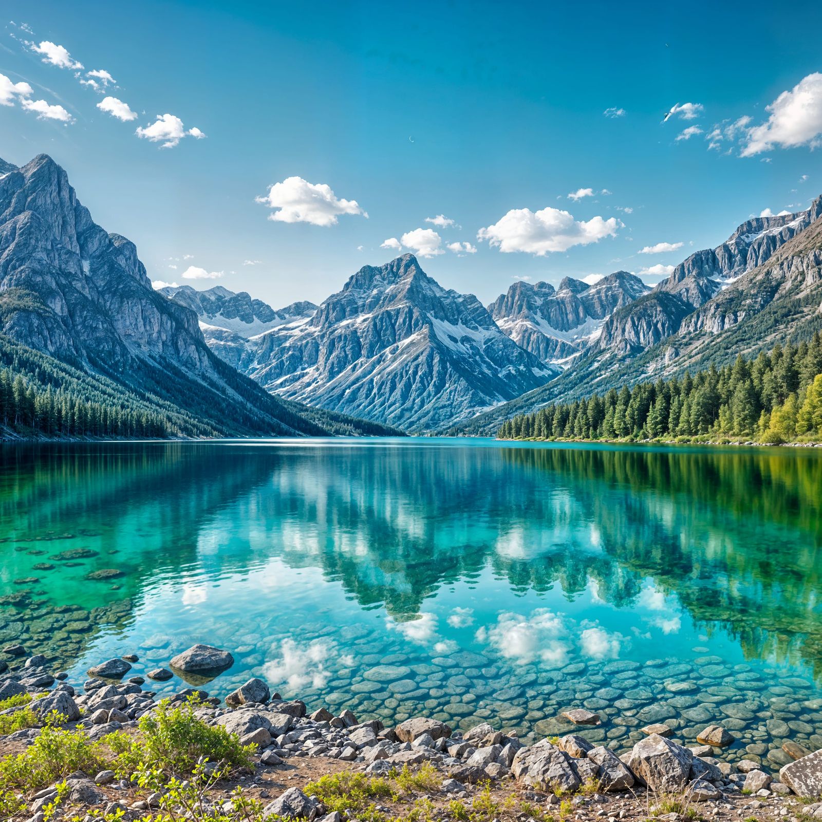 Idyllic Landscape Generated by AI