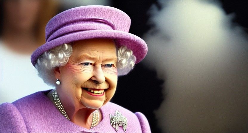 Queen Elizabeth II: Divine Light in the Clouds