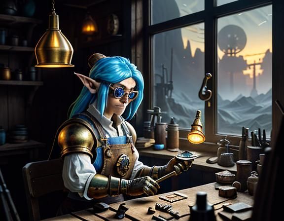 Gnome Repairs Automaton: 3D Game Cinematic