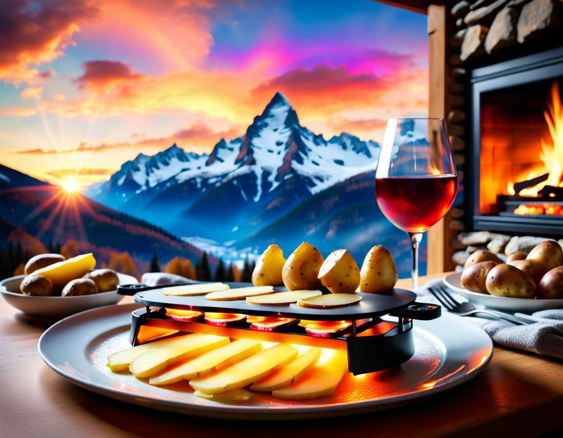 raclette! yes… it‘s cheese… real swiss cheese… and yes, it‘s...