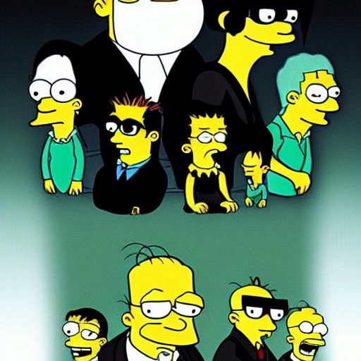 The Matrix Reimagined as The Simpsons