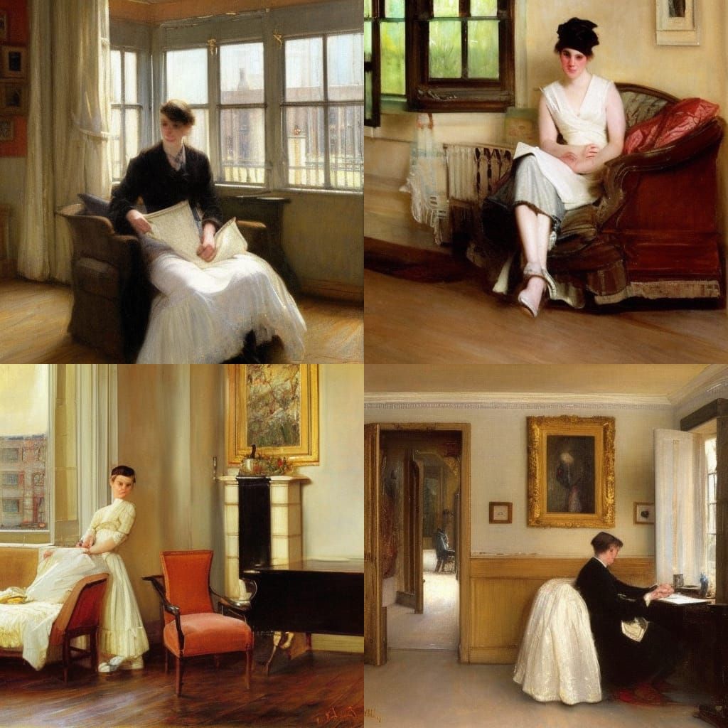 Scottish Genre Scene in Realistic Style