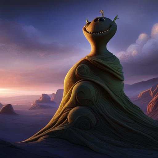 Sandman and Oogie Boogie Mashup in Detailed Matte Painting