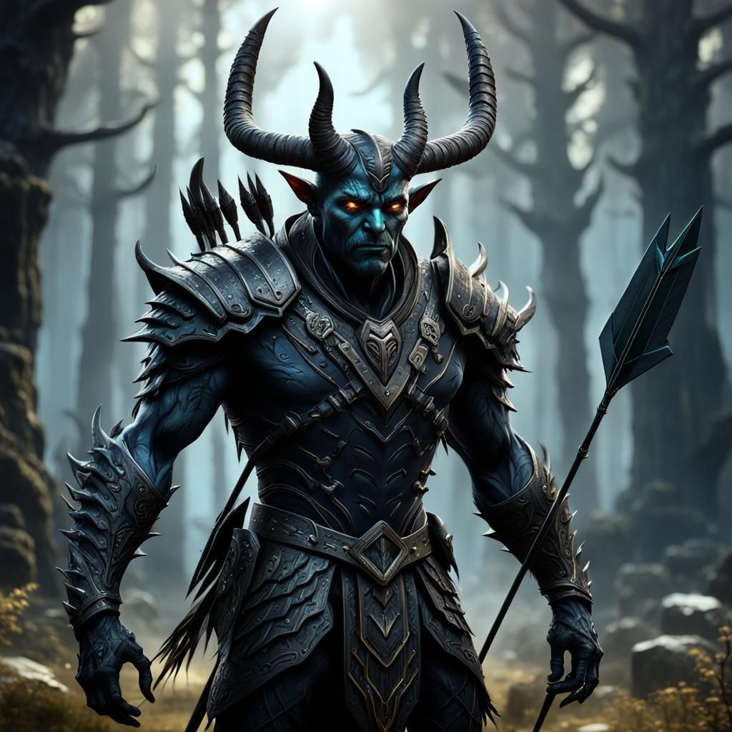 Detailed Shadow Creature Concept Art in 8K