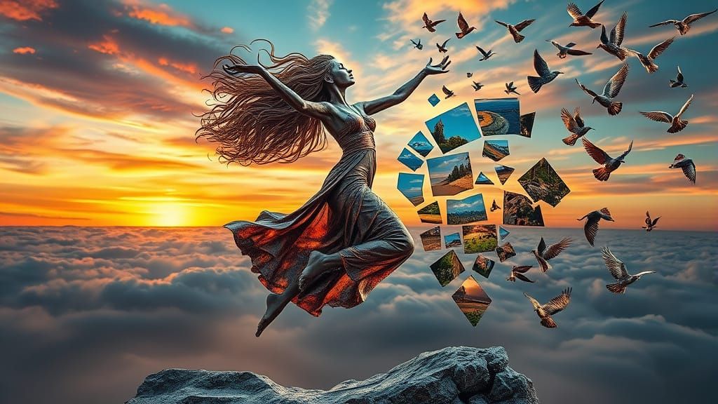 Surreal Fragmented Sculpture in Bio Art Style