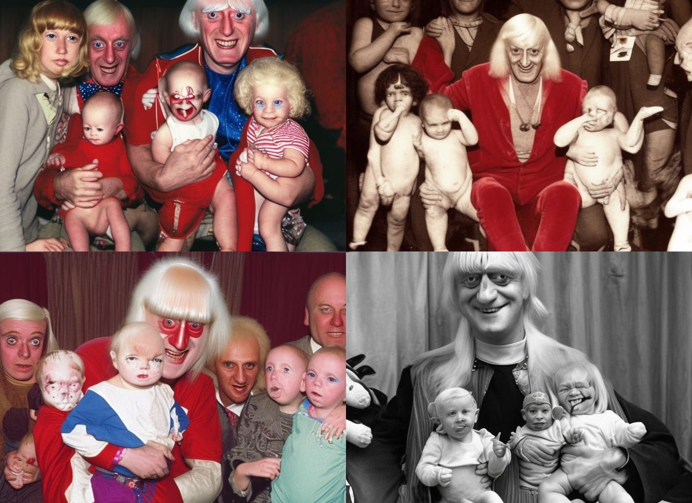 Disturbing Circus Freak Show with Mutant Infants