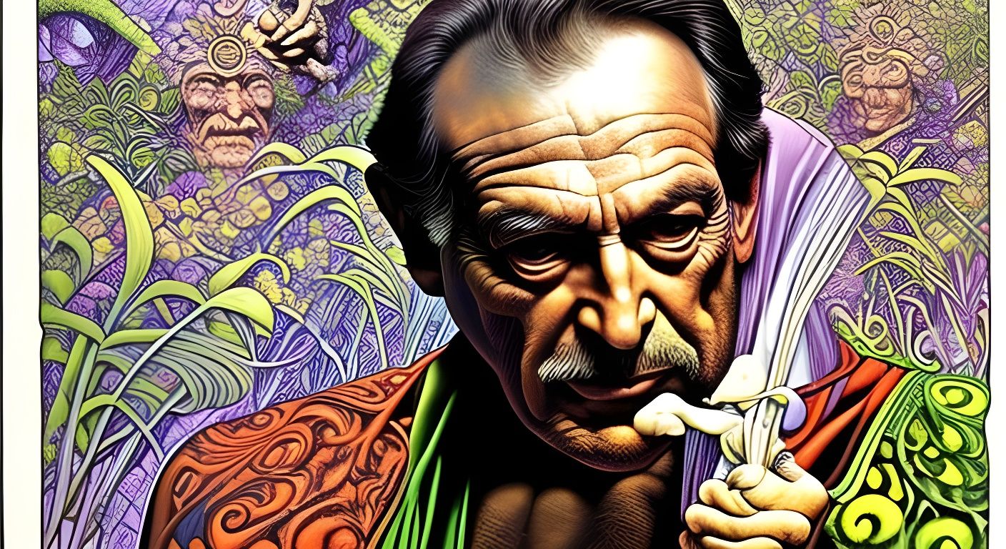 Surreal Man with Toe Nose in Digital Art